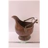 Image 1 : Copper & Ceramic Coal Scuttle Bucket - 13" x 14.5"