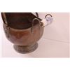 Image 3 : Copper & Ceramic Coal Scuttle Bucket - 13" x 14.5"