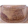 Image 2 : Leather Engraved Hat - 14" x 12" x 5"