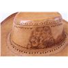 Image 4 : Leather Engraved Hat - 14" x 12" x 5"