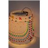 Image 2 : Vintage Swag Color Bead Light - 10" x 10" - Works - Some Wear, as Pictured