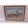 Image 1 : United Grain Growers Elevator Picture in Frame - 21" x 16"