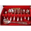 Image 2 : Community Silverware Serving Set in Wooden Storage Box