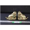 Image 1 : (2) Brass Kitten Book Ends - 5.5" x 4"