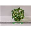 Image 1 : Glass Knot Art Glass Sculpture - 6" Tall