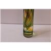 Image 3 : Green & Gold Woman Blown Art Glass - 11" Tall