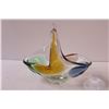 Image 2 : Multi Colored Art Glass Basket - 8" x 8"