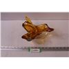 Image 1 : Amber Art Glass Bowl - 9.5" x 5"