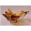 Image 2 : Amber Art Glass Bowl - 9.5" x 5"