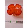 Image 1 : Orange Art Glass Bowl - 8" x 4"