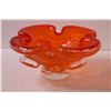 Image 2 : Orange Art Glass Bowl - 8" x 4"