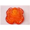 Image 3 : Orange Art Glass Bowl - 8" x 4"