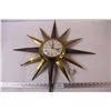 Image 1 : MCM Ingram Starburst Electric Clock - As Is, Some Wear - 24" Diameter