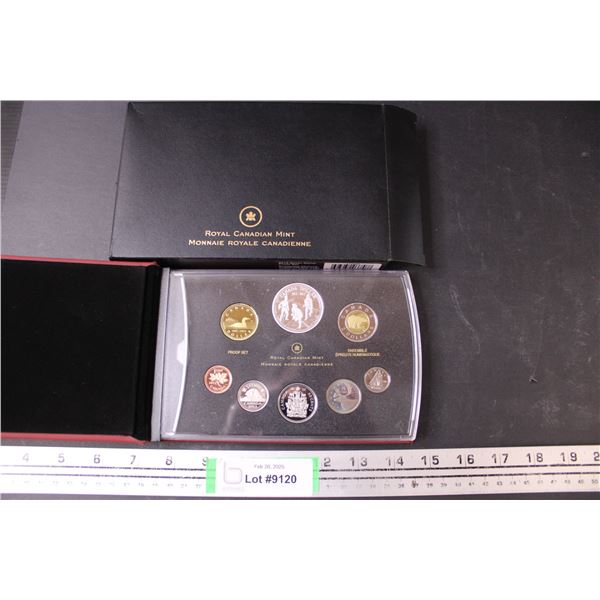 Royal Canadian Mint 2012 Silver Dollar Proof Set of Canadian Coin Set w/Booklet Case