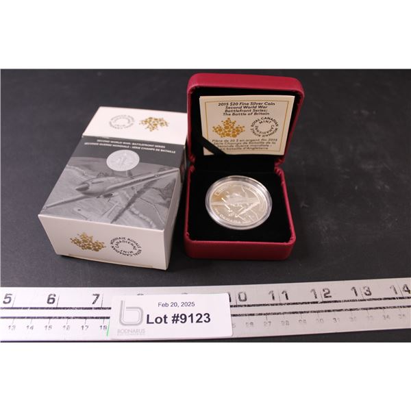 Royal Canadian Mint 2015 $20 Silver Coin - Battlefront Second World War Battlefront Series - Battle 