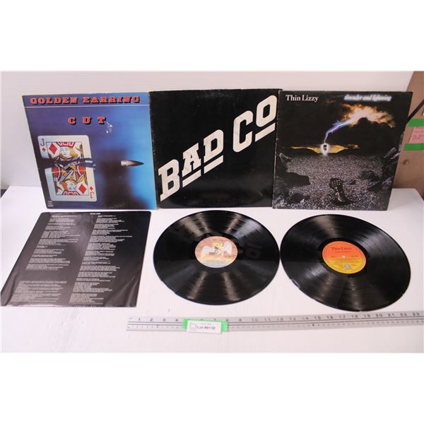 (3) Records: Bad Co, Golden Earring, Thin Lizzy