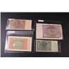 Image 2 : (4) Germany Note Marks & Reichsmark - Assorted - 1920's Editions