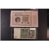 Image 4 : (4) Germany Note Marks & Reichsmark - Assorted - 1920's Editions