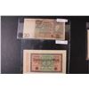 Image 6 : (4) Germany Note Marks & Reichsmark - Assorted - 1920's Editions
