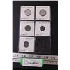 Image 1 : (5) German Third Reich/Nazi Coin: (1) 10 & (2) One & (2) 50 - Pfenning Coins - 1940-1944