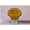 Image 1 : Shell Motor Oil Metal Sign - 6" Diameter