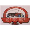 Image 2 : Hot Rod Shop Metal Sign - 8" x 6"