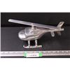 Image 1 : Metal Helicopter Home Decor - 13" x 5"