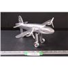 Image 1 : Metal Airplane Home Decor - 12" x 6"