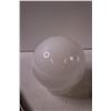 Image 3 : White Glass Globe Shade - 7", Aladdin Lamp Parts, (3) Fumigation Dusters