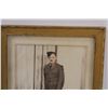 Image 2 : World War Two Era Picture of Soldier in Dress Uniform in Frame - 10" x 13"