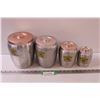 Image 1 : Vintage Kitchen Canister Set - Metal