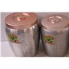 Image 2 : Vintage Kitchen Canister Set - Metal