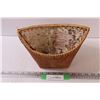 Image 1 : Wood Bark Custom Made Basket - 11" x 6" x 9"