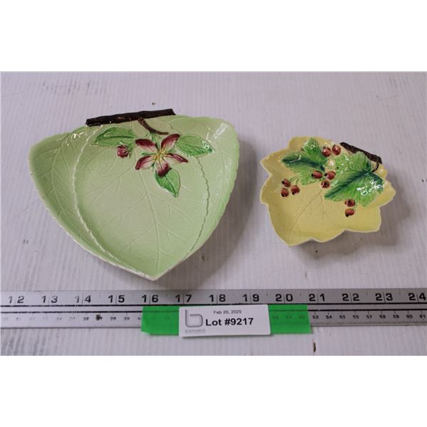 (2) Carlton Ware Plates: Apple Blossoms & Orange Flower