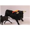 Image 4 : (4) Vintage Belmonte Bull Figurines - Some Wear