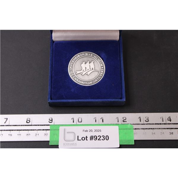 Canadian War Museum Commemorative Official Opening Coin - May 2005 - w/Case