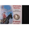 Image 2 : Royal Canadian Mint 125 Anniversary RCMP Silver Coin Collector Pin