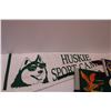 Image 4 : (8) Pennants: Ponoka AB, Medicine Hat AB, Fort Steele BC, Gardiner Dam SK, Prince Rupert BC, Huskie 