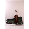 Image 1 : Skylark Brand Violin w/Bow & Case - Some Wear - 24" Long - Case Measurements: 31" x 1" x 4"