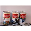Image 2 : (21) Schmidt Vintage Beer Cans - Empty, Except Horse Can Has Liquid