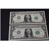 Image 2 : (4) United States of America One Dollar Bills - In Sequential Order