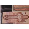 Image 3 : (2) Canadian Two Dollar Bills - 1954, 1974, 1986