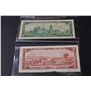 Image 5 : (3) Canadian Bills: (2) 1967 One Dollar Bills & (1) 1954 Two Dollar Bill