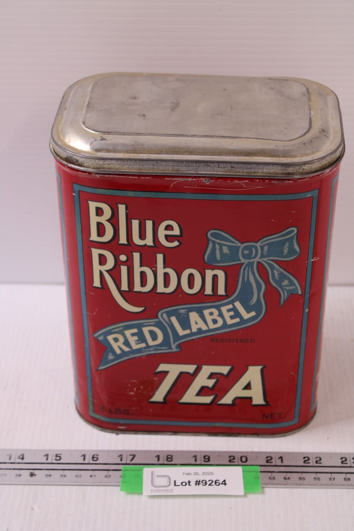 Blue Ribbon Red Label Tea Tin - 9
