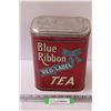 Image 1 : Blue Ribbon Red Label Tea Tin - 9" x 7" x 5"