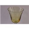 Image 2 : Yellow Blown Glass Goblet Murano Style - 9" x 4.5"