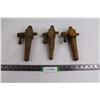 Image 1 : (3) Vintage Wooden Spouts for Kegs or Barrels