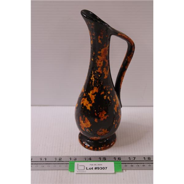 Vintage Ewer Vase - Made in Saskatoon - 10" Tall