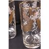 Image 3 : (6) Vintage Libbey 50th Anniversary Gold Decorated Glasses Set