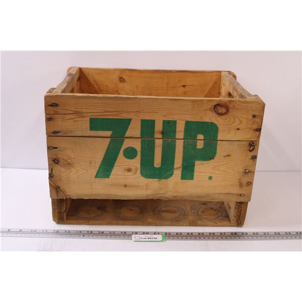 7-UP Wooden Crate - 12" x 12" x 18"